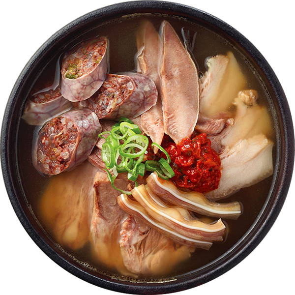 양지육수순대국밥